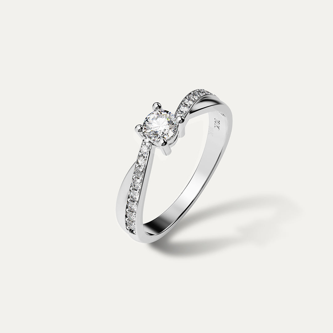 White Gold Women's Ring