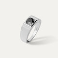 ELFI Black Adam 925 Silver Ring – L19(BK)