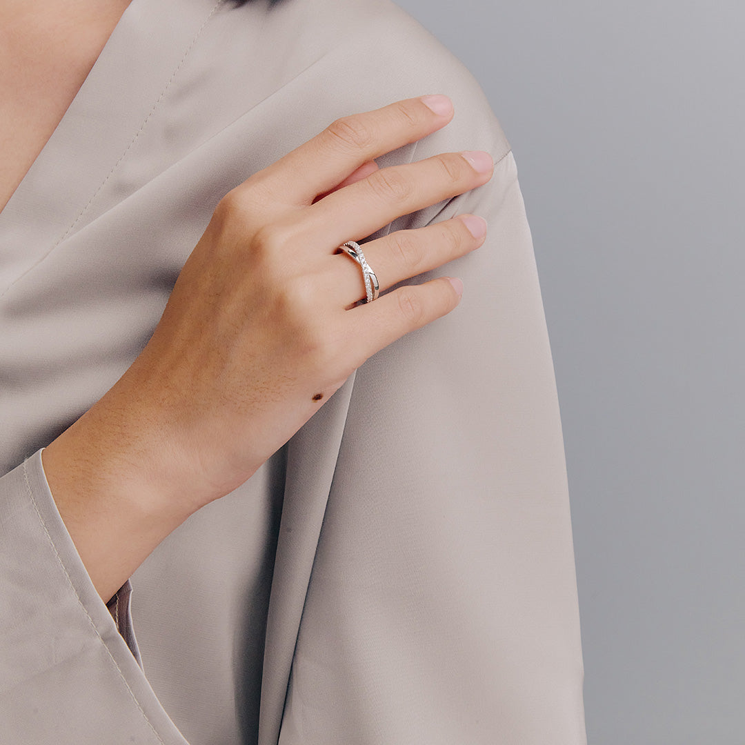 ELFI Rosa 925 Silver Ring – A13