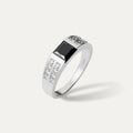 ELFI Black Tom 925 Silver Ring - R56(BK)