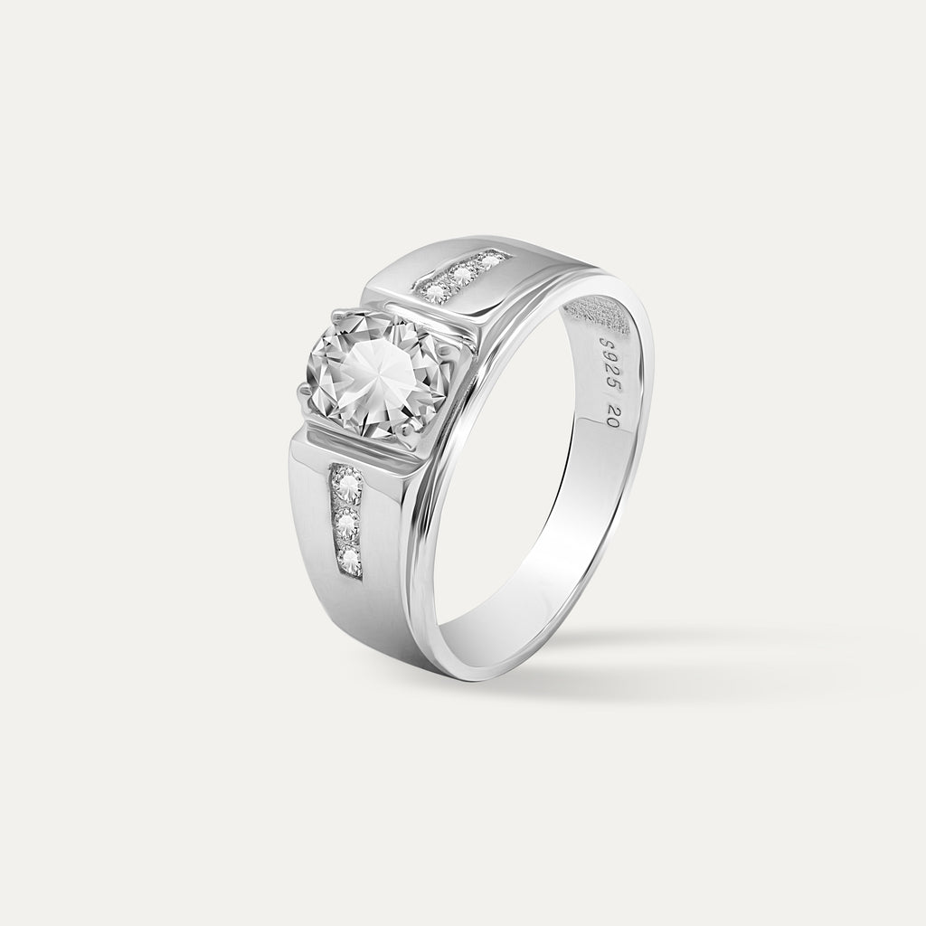 ELFI Jasper 925 Silver Ring – L28