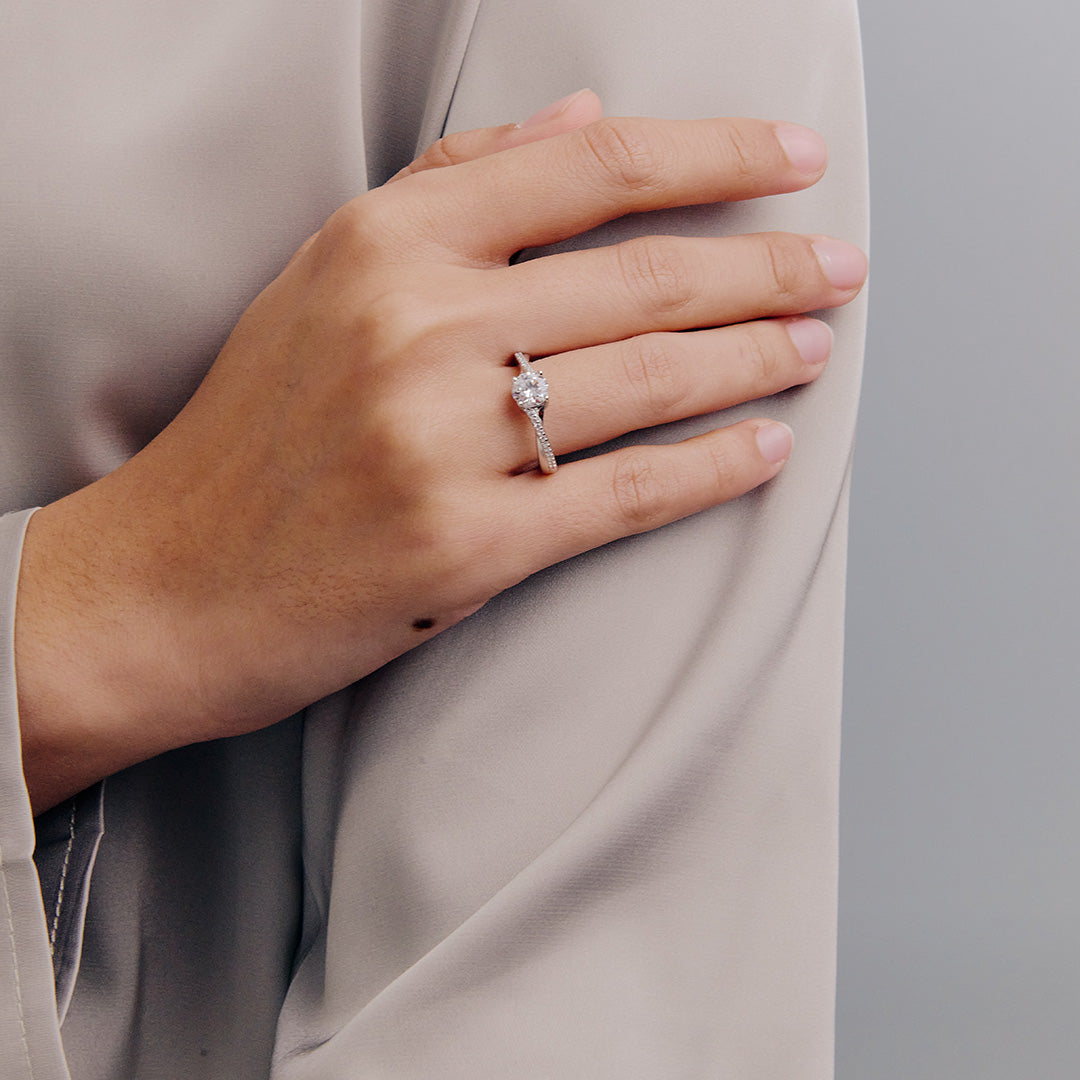 ELFI Vanessa 925 Silver Ring - D29
