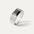 ELFI Black Addison 925 Silver Ring - R54(BK)