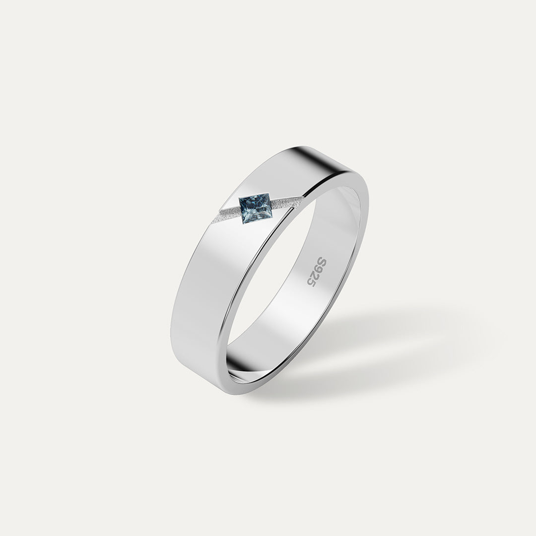 ELFI Blue Zayden 925 Silver Ring – MR8(B)