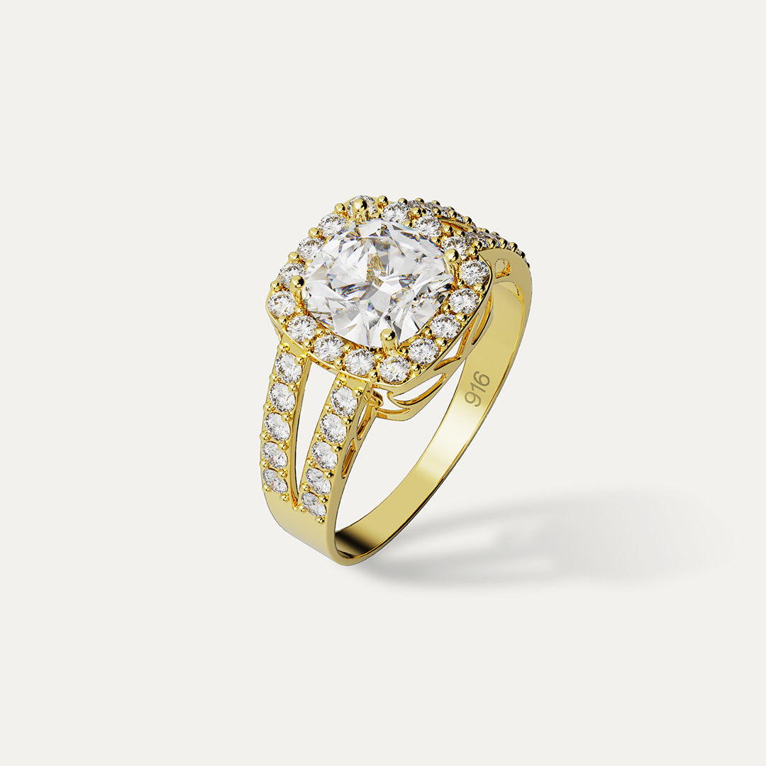 ELFI Hailey 916 Yellow Gold Ring – G5