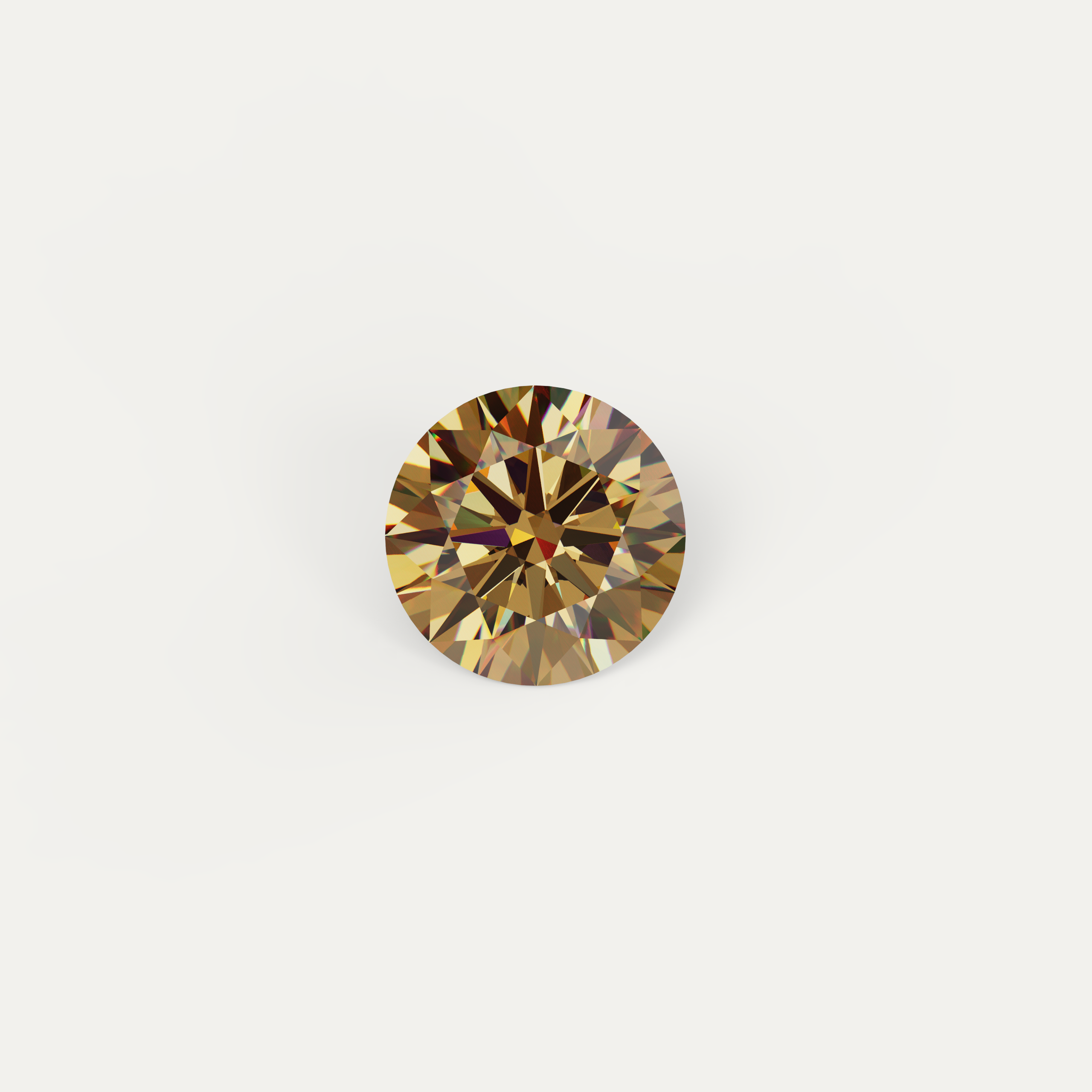 ELFI Natural Colour Moissanite Gold GRA Certificated
