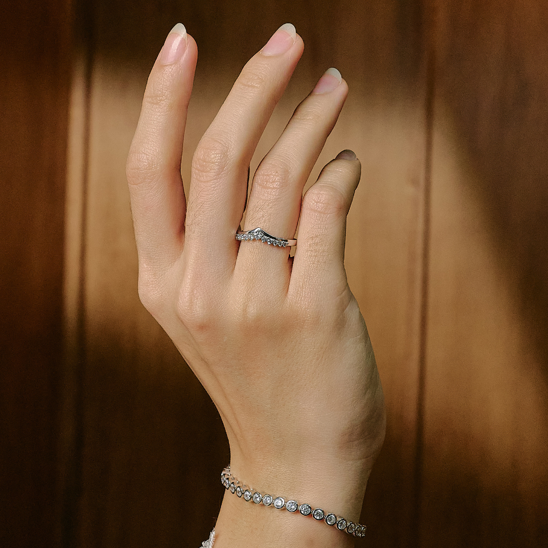 ELFI Aeris 10K Whitegold Ring - EWG10