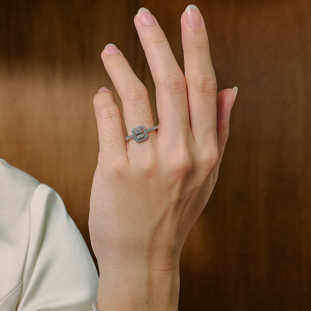 ELFI Elarin 10K Whitegold Ring - EWG9(MOS)