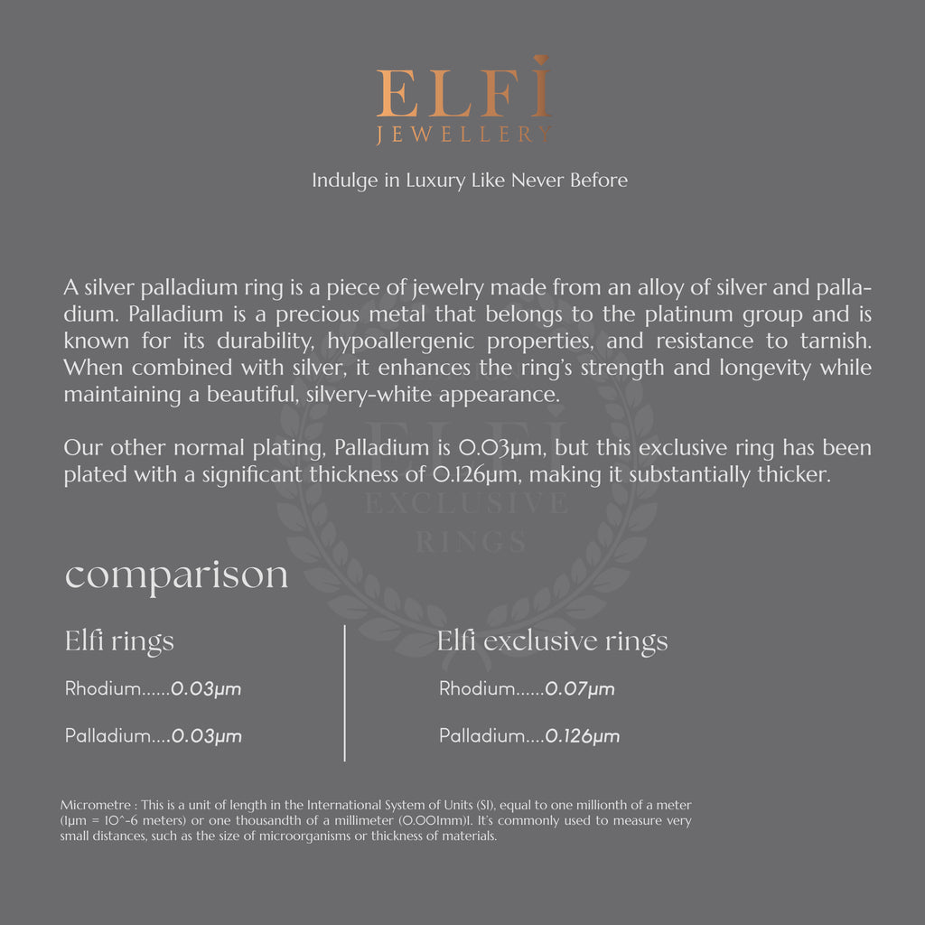 ELFI Lykan 925 Silver Palladium Ring – PLD1