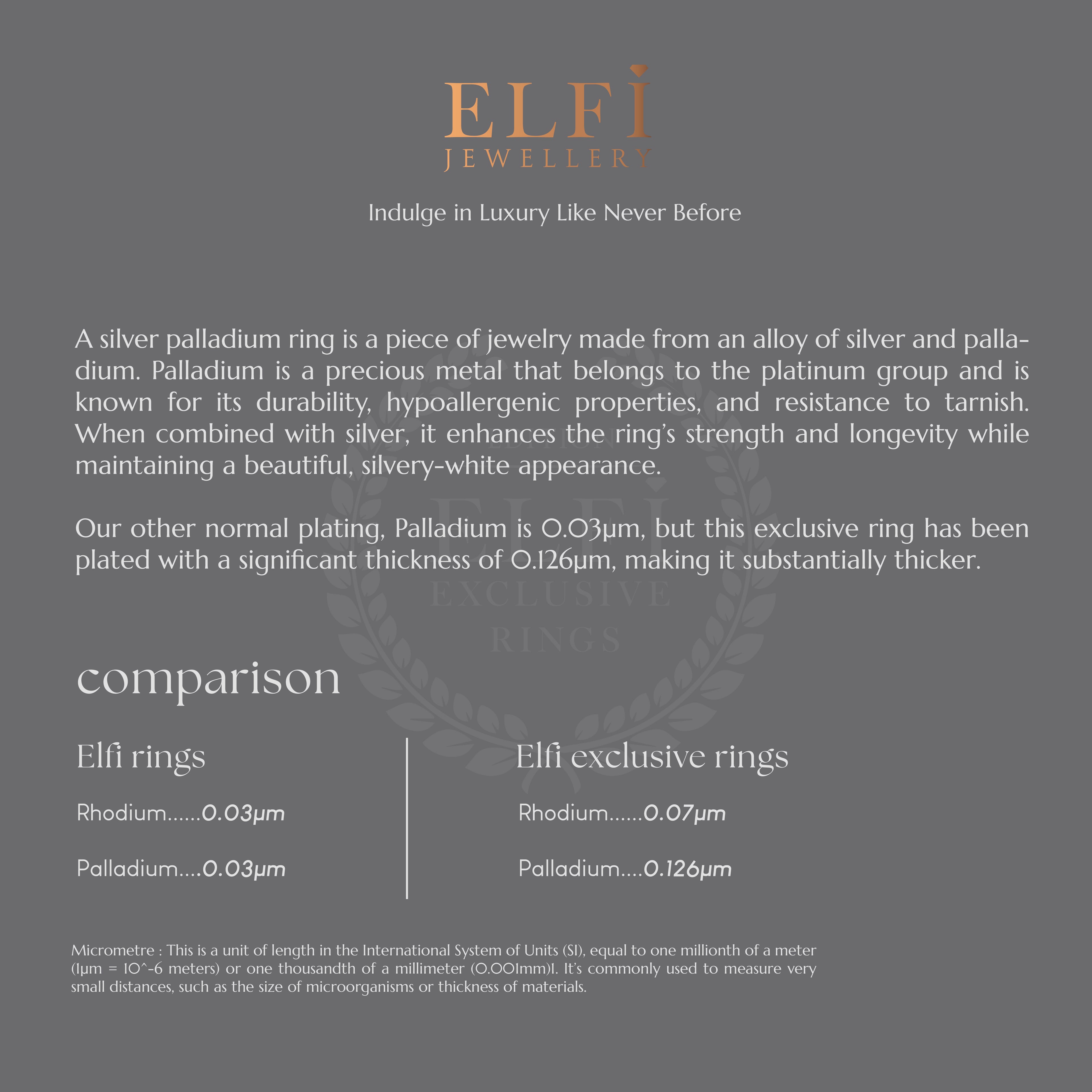 ELFI Lykan 925 Silver Palladium Ring – PLD1