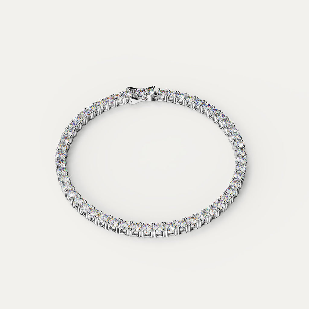 Elfi 925 Silver Moissanite Bracelet LEB45