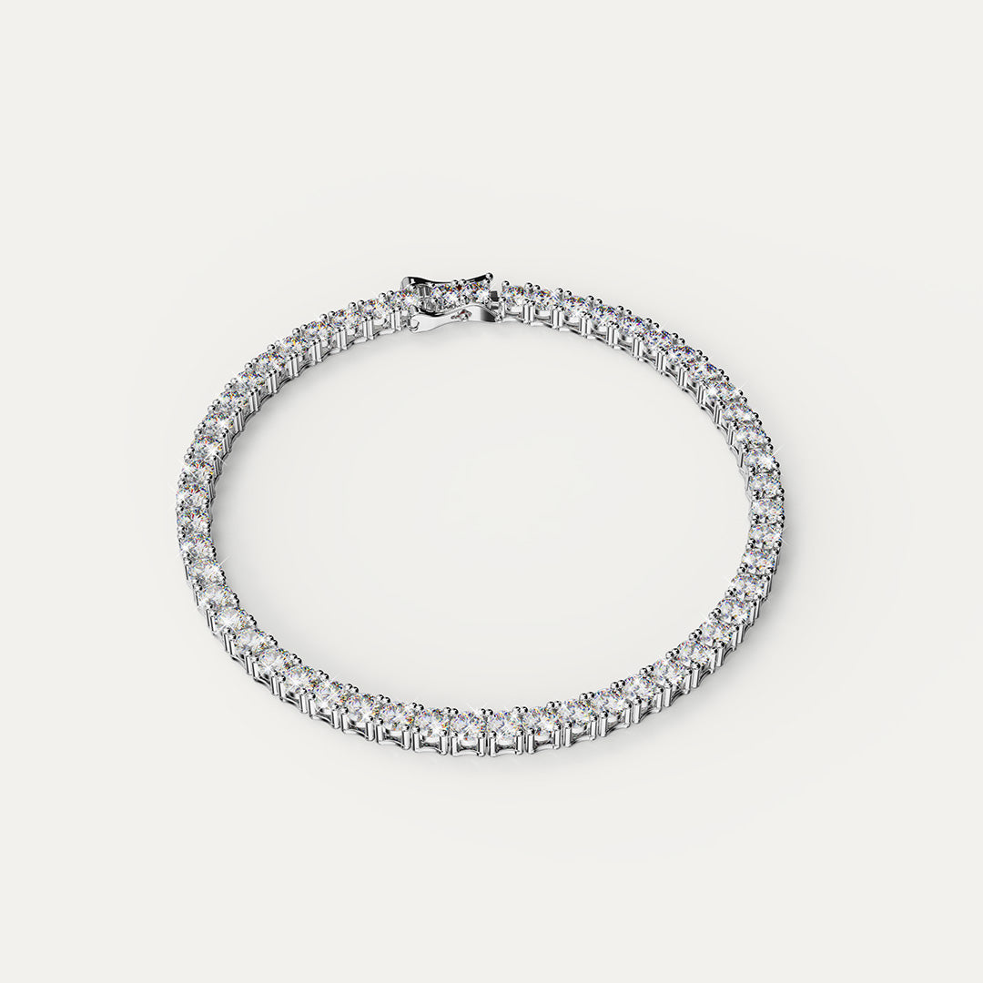 Elfi 925 Silver Moissanite Bracelet LEB45