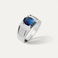 ELFI Blue Fierce 925 Silver Ring - R10(B)
