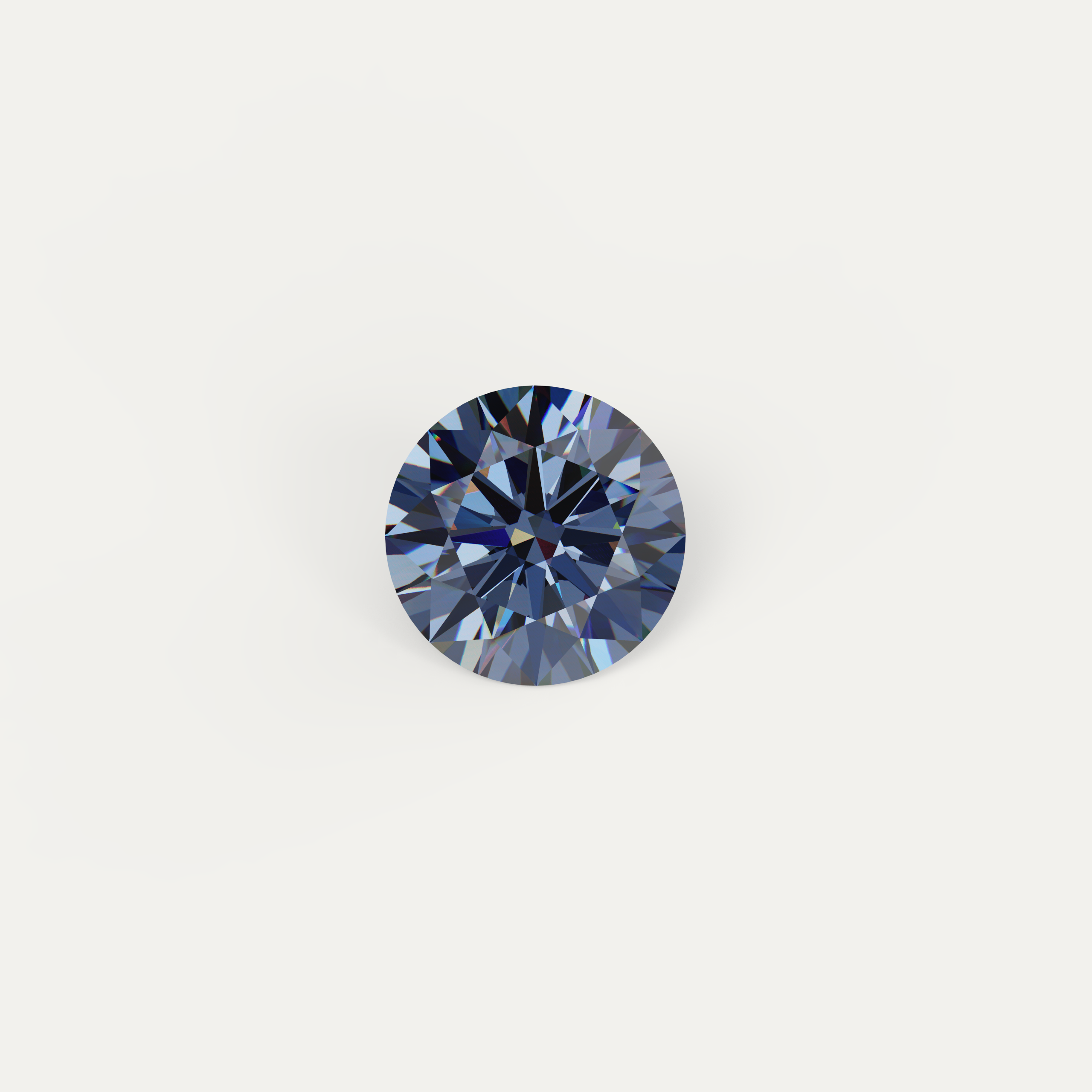 ELFI Natural Colour Moissanite Light Blue GRA Certificated