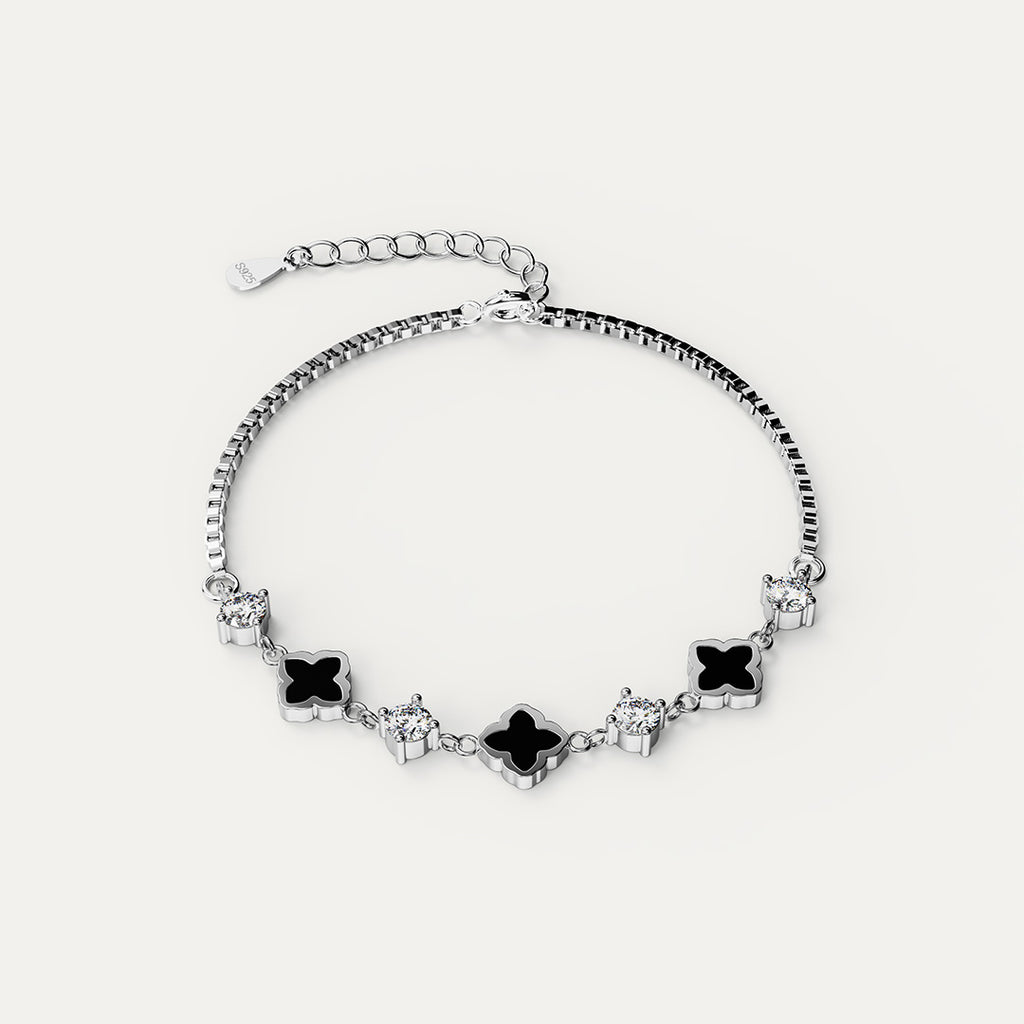 Elfi 925 Silver Bracelet LEB33(BK)