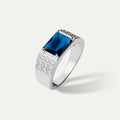 ELFI Blue Addison 925 Silver Ring - R54(B)