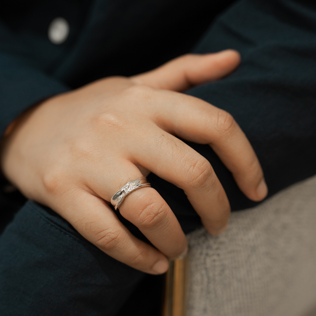 ELFI Vulcan 925 Silver Palladium Ring – PLD15