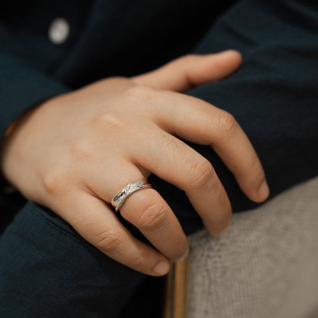 ELFI Vulcan 925 Silver Palladium Ring – PLD15