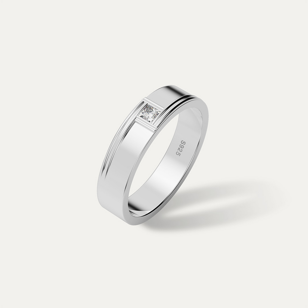 ELFI Moissanite Aventador 925 Silver Palladium Ring – PLD5