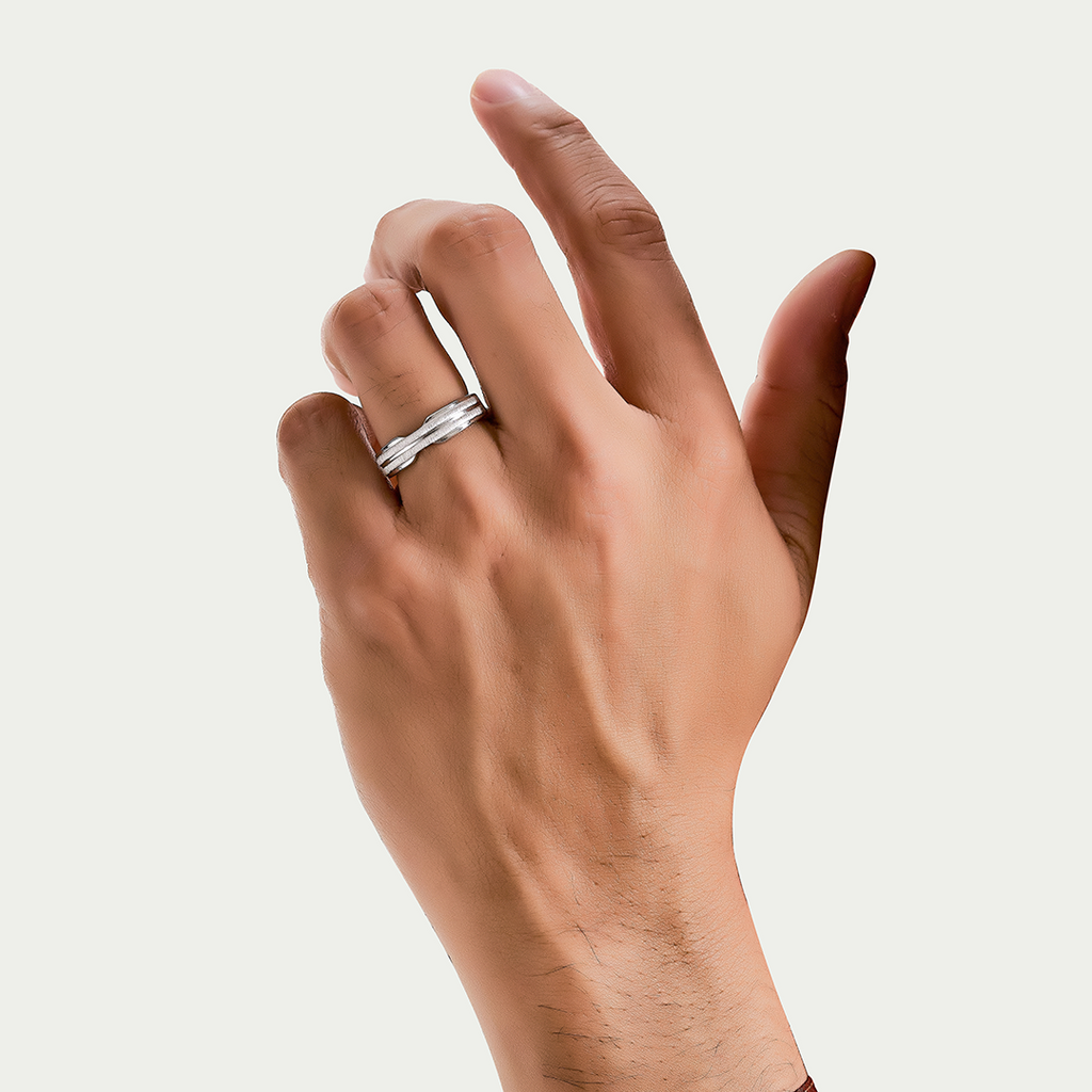 ELFI Noire 925 Silver Palladium Ring – PLD7