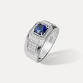 ELFI Blue Diego 925 Silver Ring - L13(B)