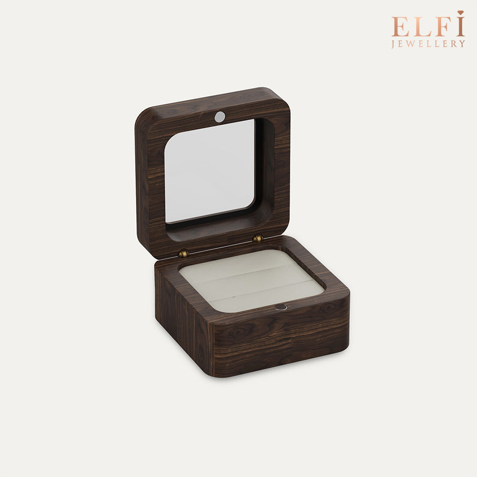 ELFI Wooden Ring Box - B43