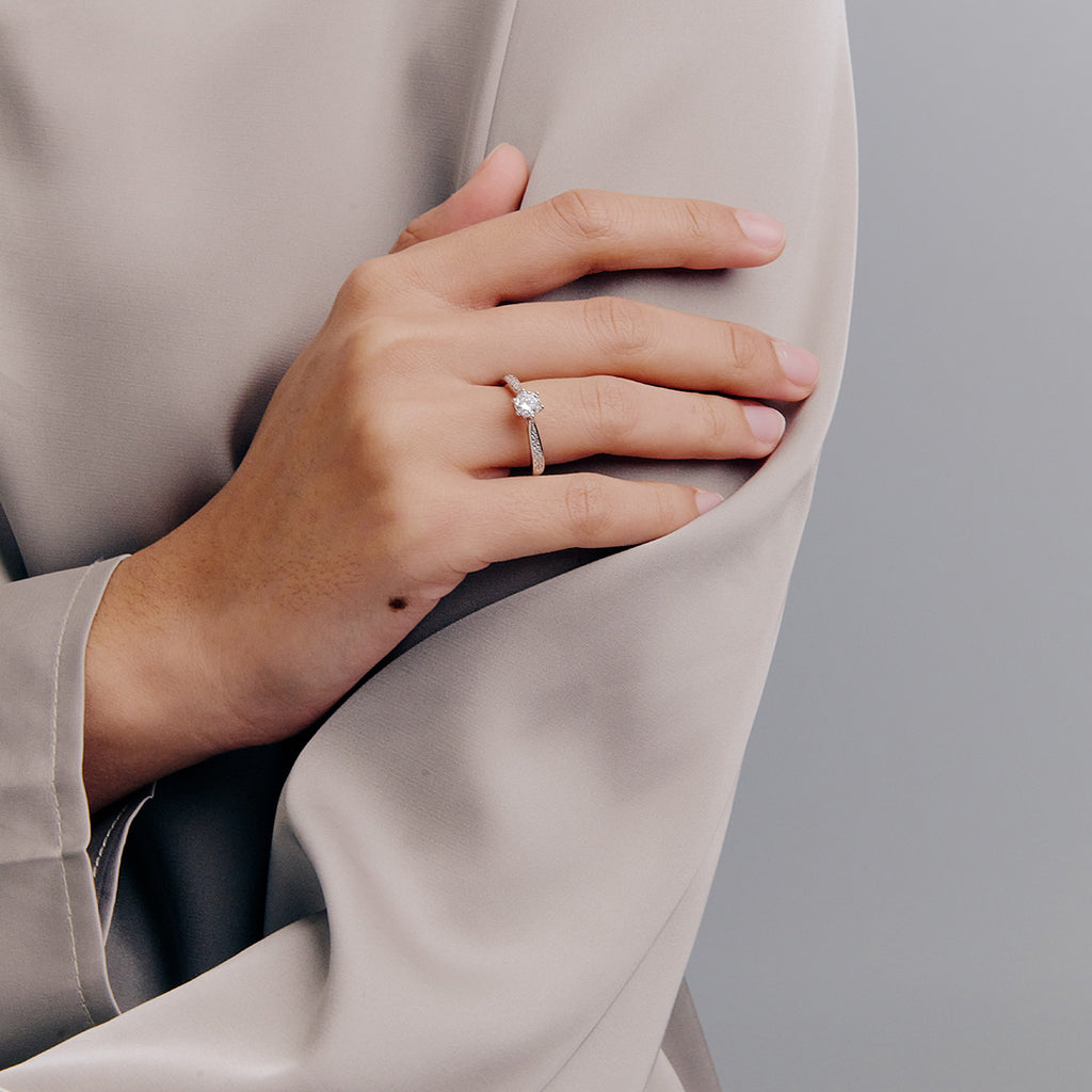 ELFI Viola 925 Silver Ring - D20