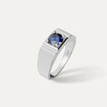 ELFI Blue Adam 925 Silver Ring – L19(B)