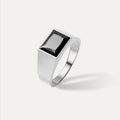 ELFI Black Nathan 925 Silver Ring - M54(BK)
