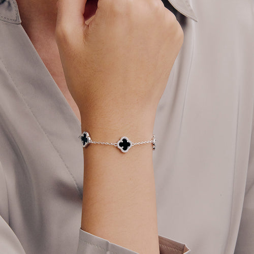 Elfi 925 Silver Bracelet LEB28(BK)