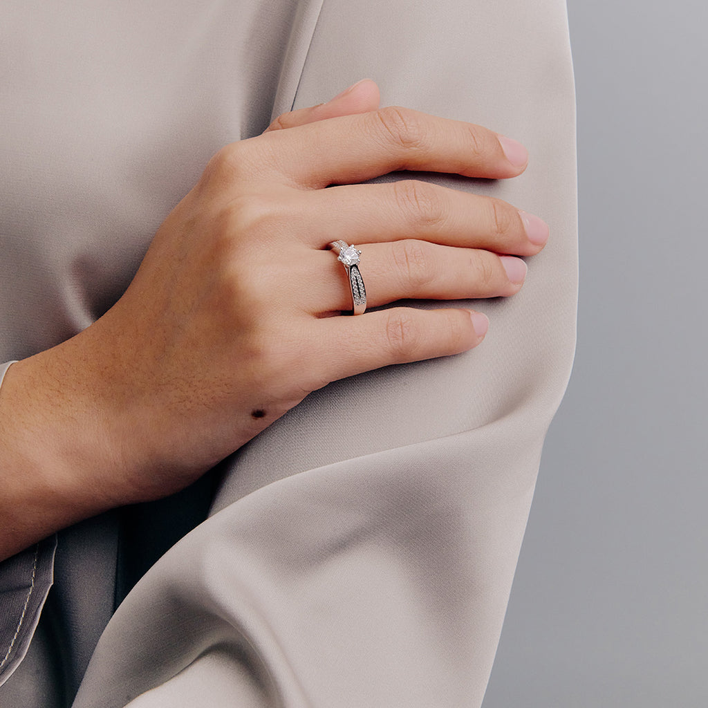 ELFI Dahlia 925 Silver Ring - D24