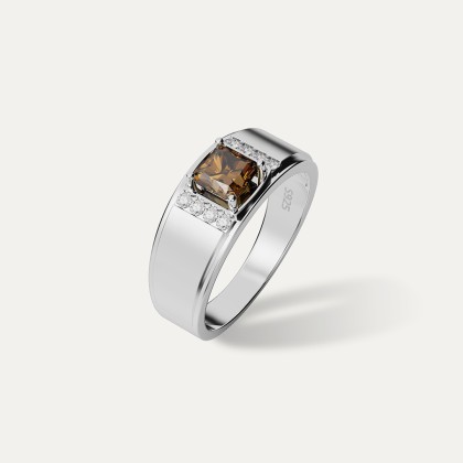 ELFI Brown Immortal 925 Silver Ring - R11(BR)