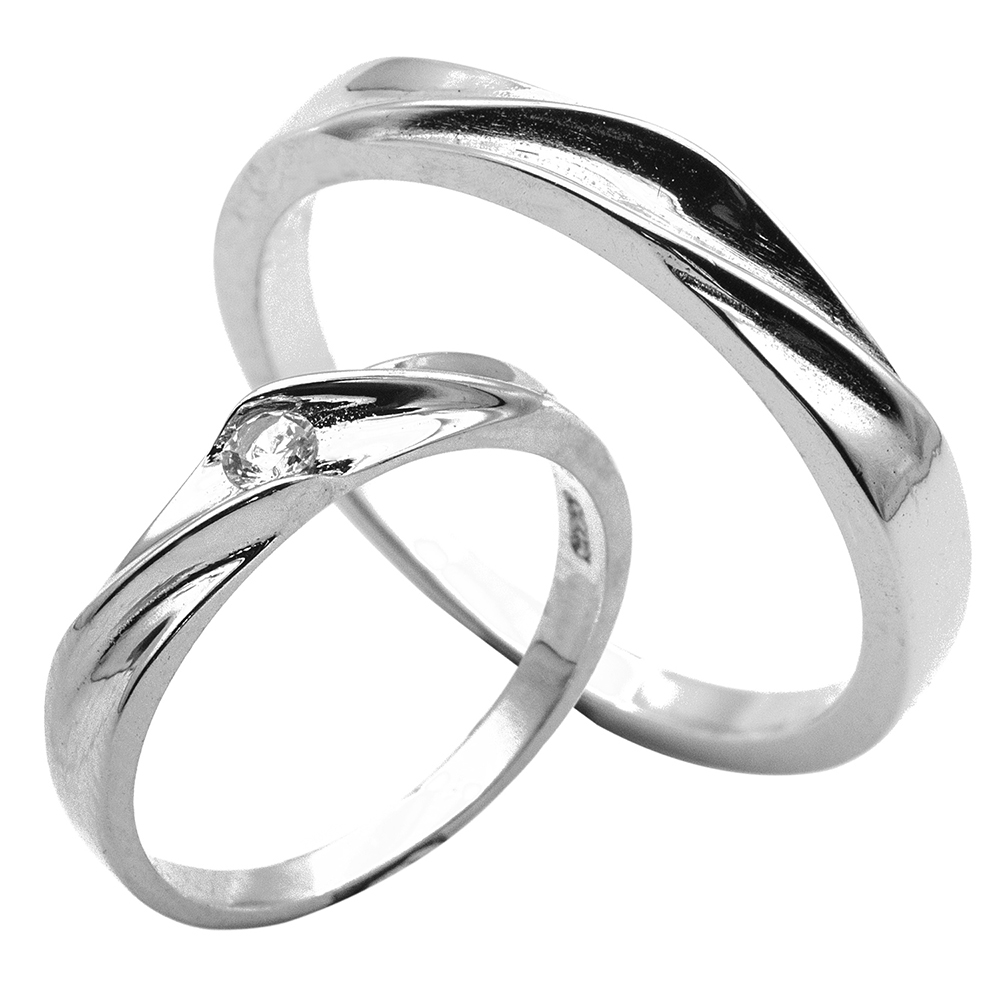 ELFI Perfection Rio 925 Silver Couple Ring C11